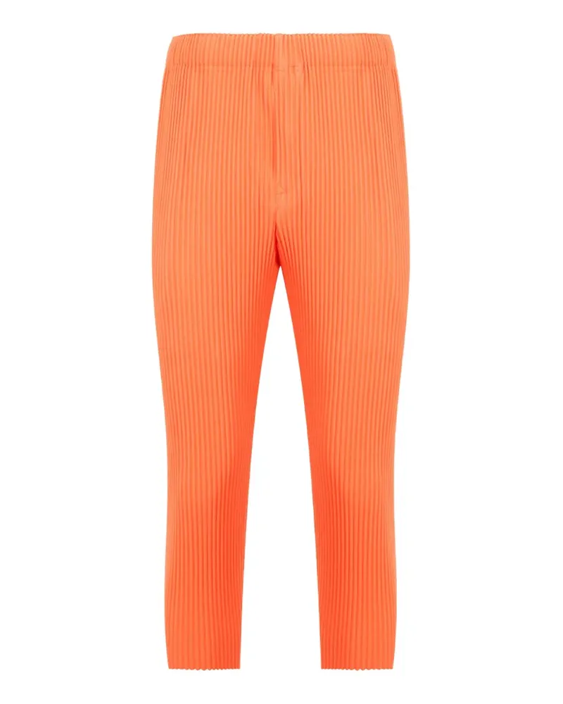Issey Miyake Plissierte Tapered-Hose - Orange Orange
