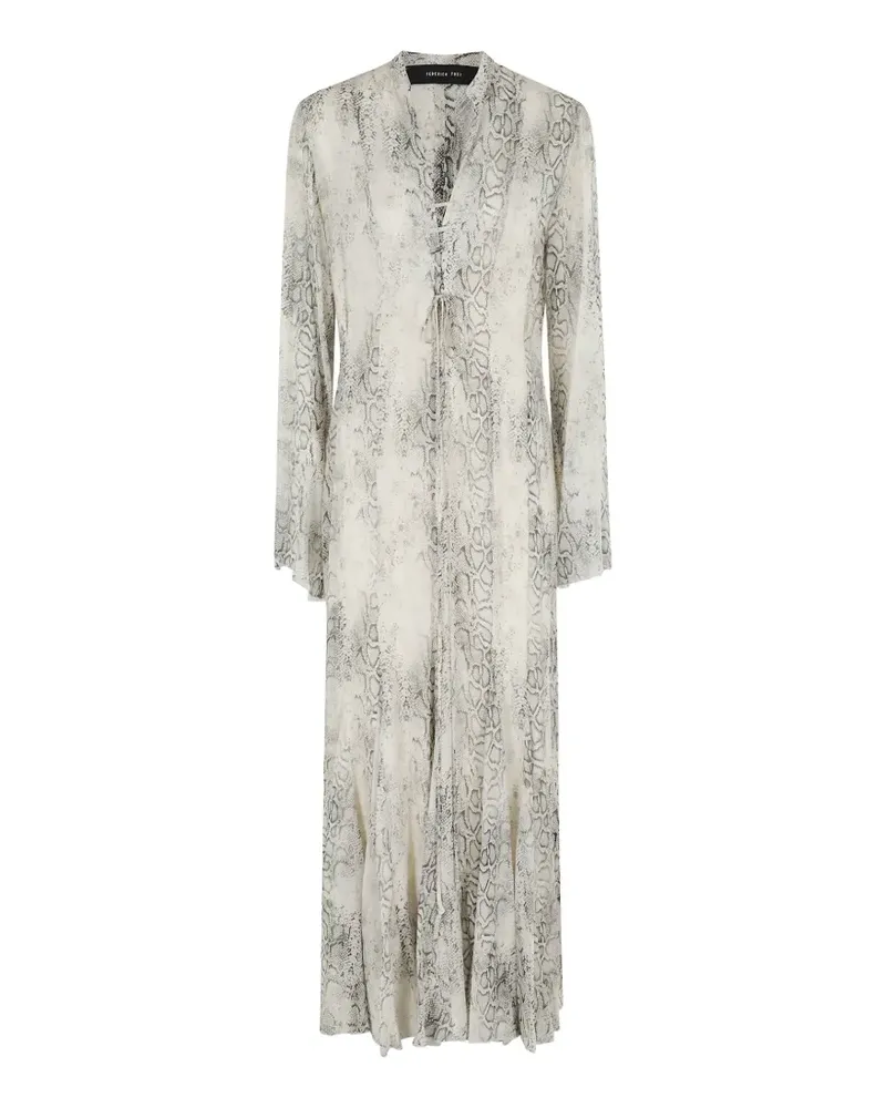 Federica Tosi Kleid mit Schlangenmuster - Nude Nude