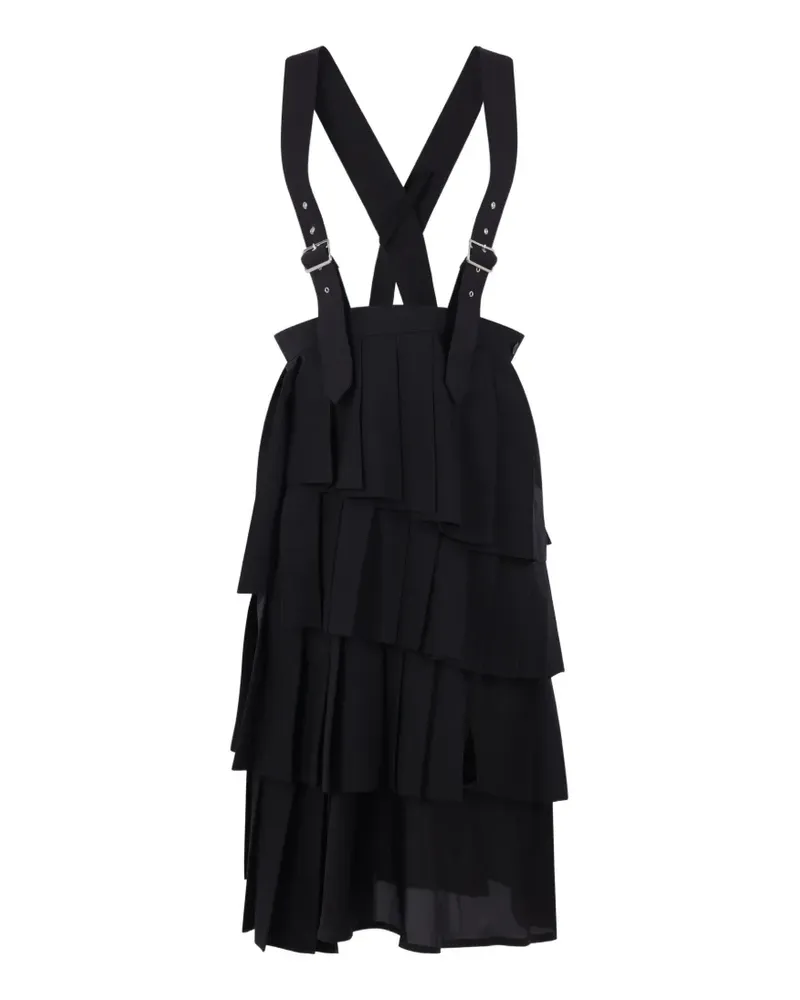 Comme des Garçons ruffled overall skirt - Schwarz Schwarz