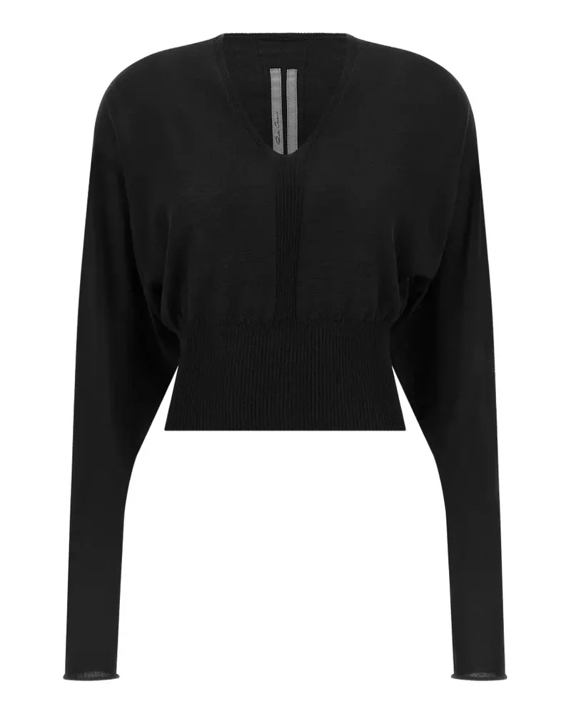 Rick Owens V-neck sweater - Schwarz Schwarz