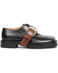 Maison Margiela Tabi County Lederschuhe Schwarz