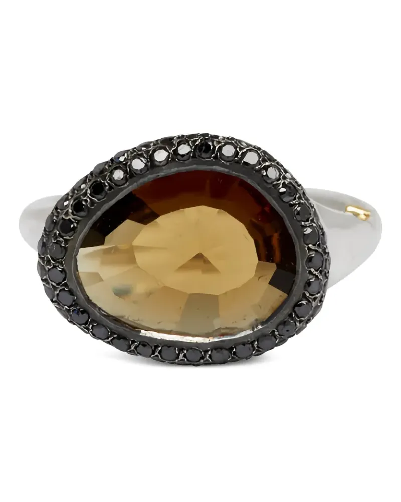 Rosa Maria Olax Ring mit Diamanten und Quarz - Silber Silber