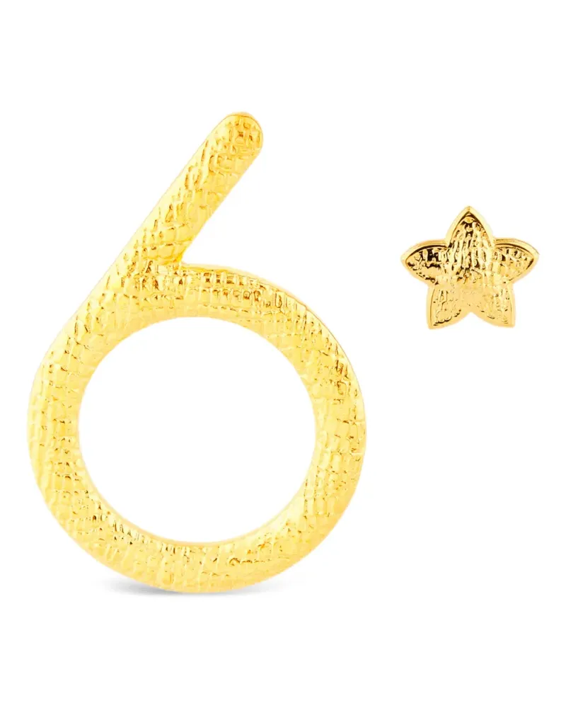 Natia X Lako Number 6 Ohrringe - Gold Gold