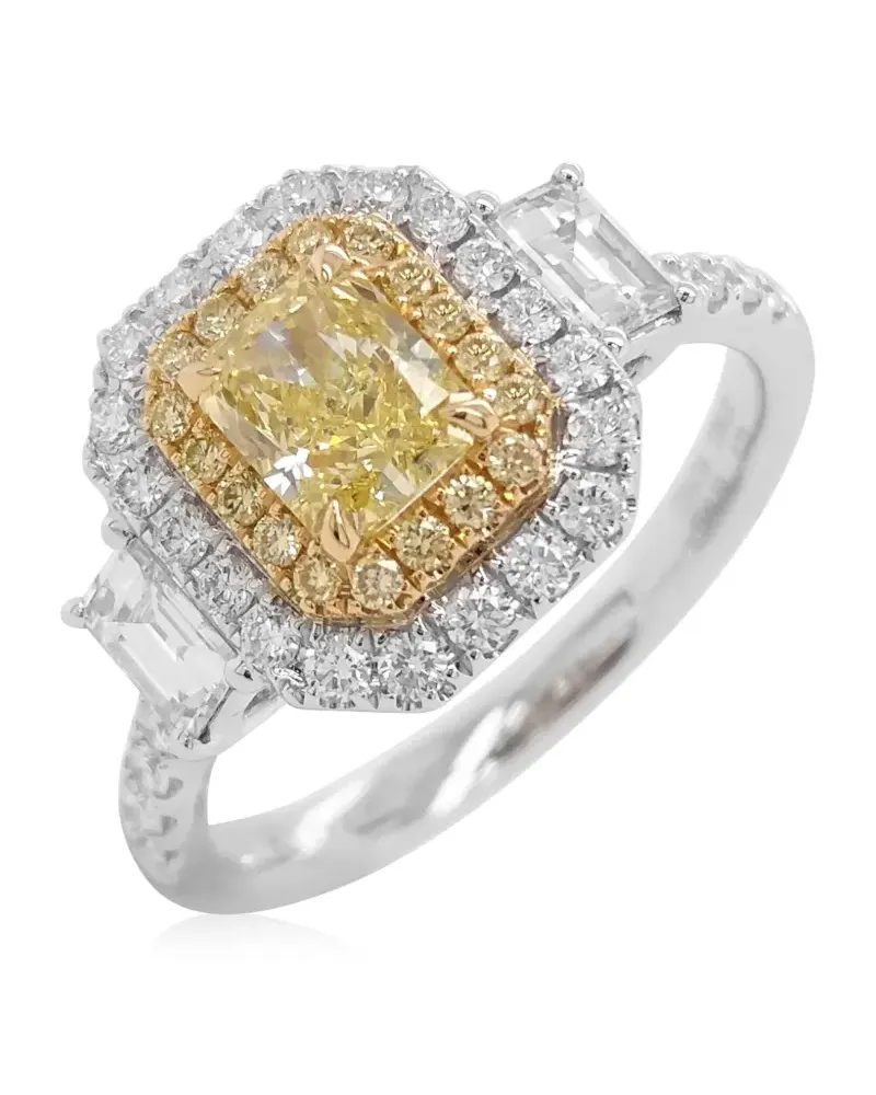 HYT Jewelry 18kt Weißgoldring mit Diamanten - Silber Silber