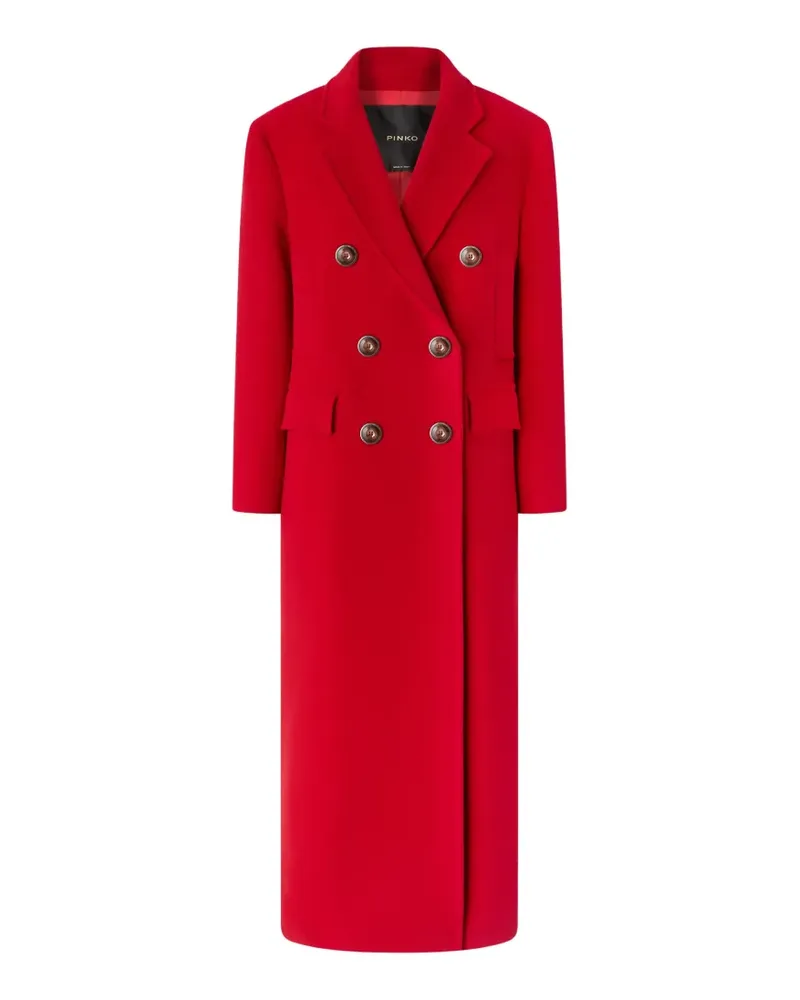 Pinko double-breasted notched-lapel coat - Rot Rot
