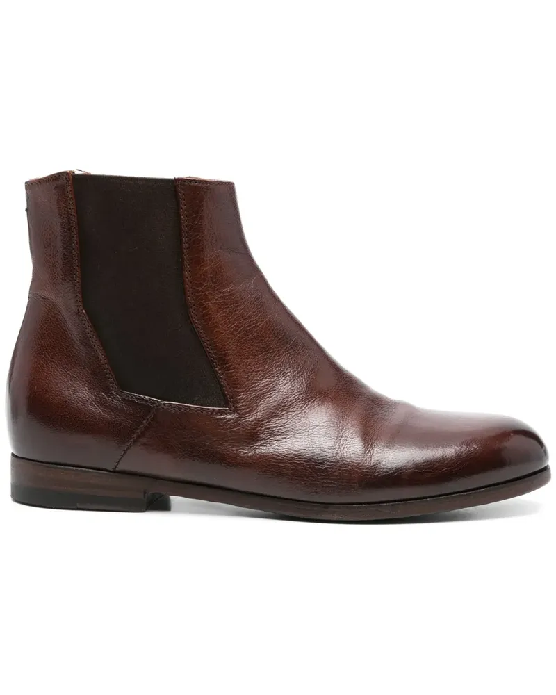 Pantanetti Knöchelhohe Lederstiefel - Braun Braun