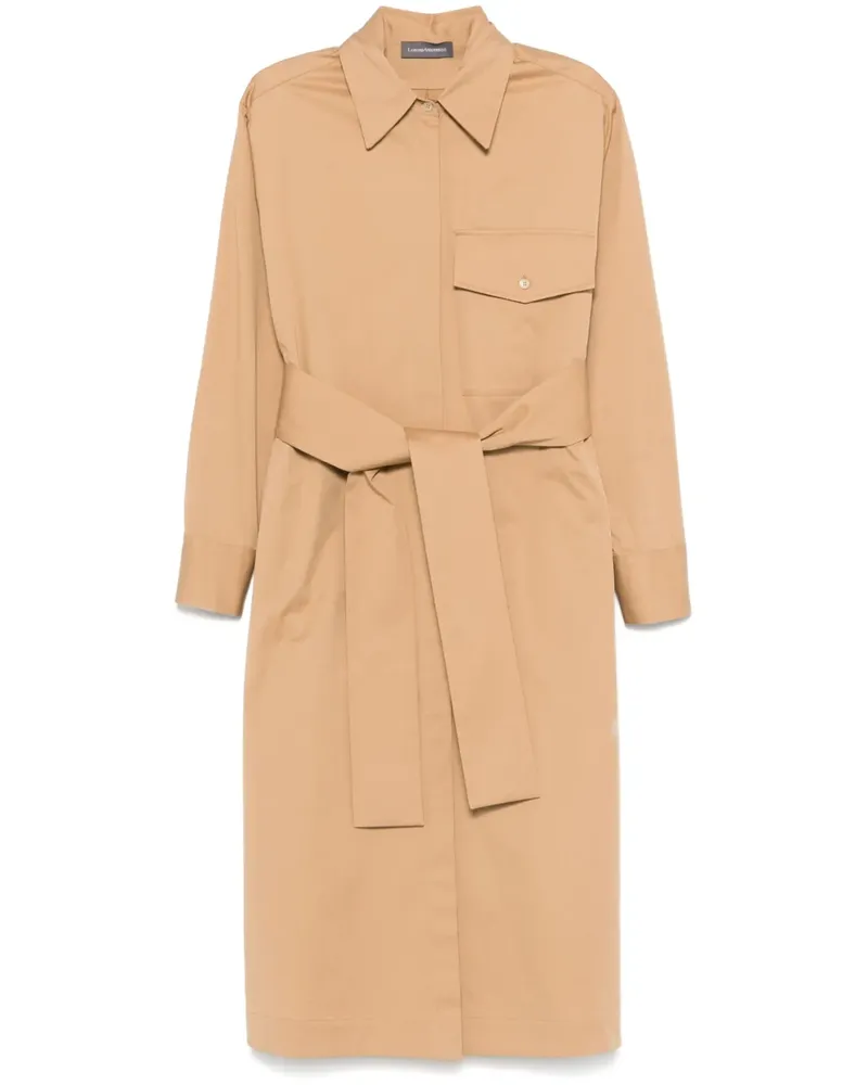 Lorena Antoniazzi Midikleid mit Gürtel - Braun Braun