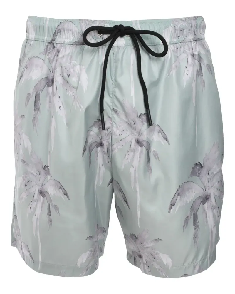 MAUNA KEA Badeshorts mit Palmen-Print - Grün Grün
