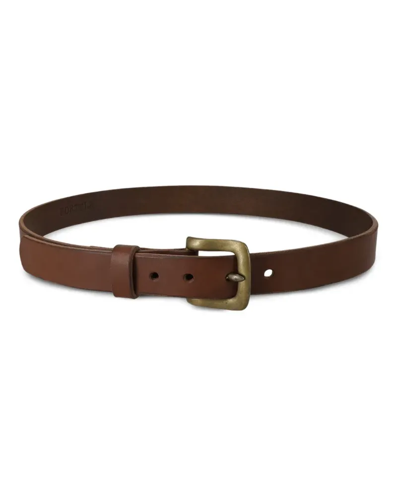 Fortela leather buckle belt - Braun Braun