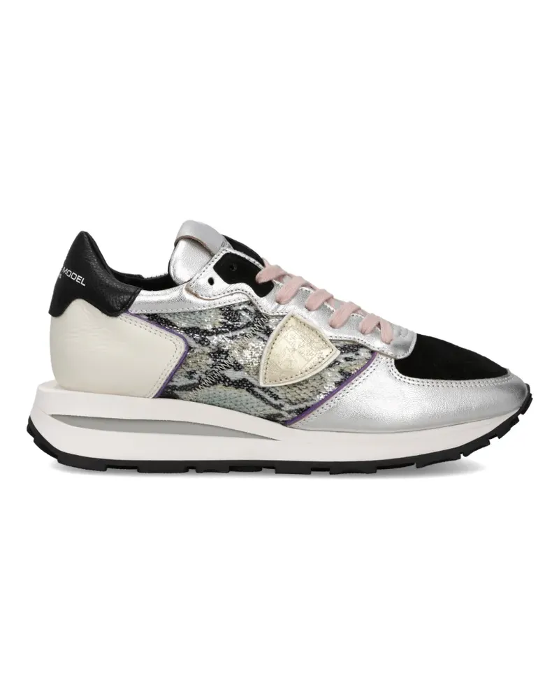 Philippe Model Tropez Haute Sneakers - Silber Silber