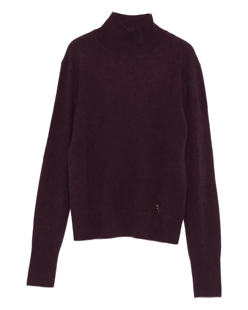 Patrizia Pepe Rollkragenpullover aus Kaschmir - Violett Violett