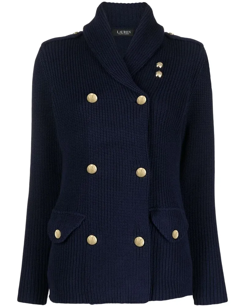 Ralph Lauren Doppelreihiger Mantel - Blau Blau