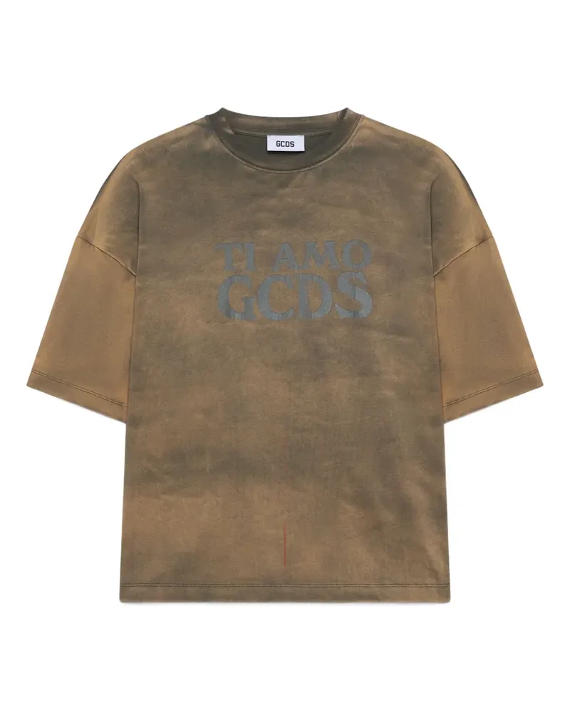 GCDS Kurzärmeliges T-Shirt - Grün Grün