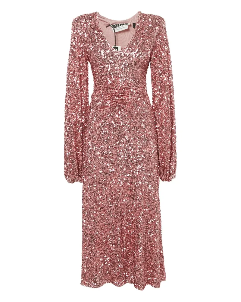 ROTATE Birger Christensen Sirin Kleid mit Pailletten - Rosa Rosa