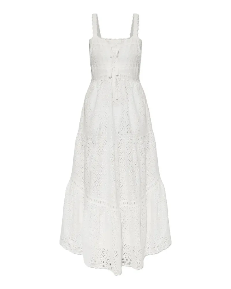 Ulla Johnson broderie-anglaise tiered maxi dress - Weiß Weiß