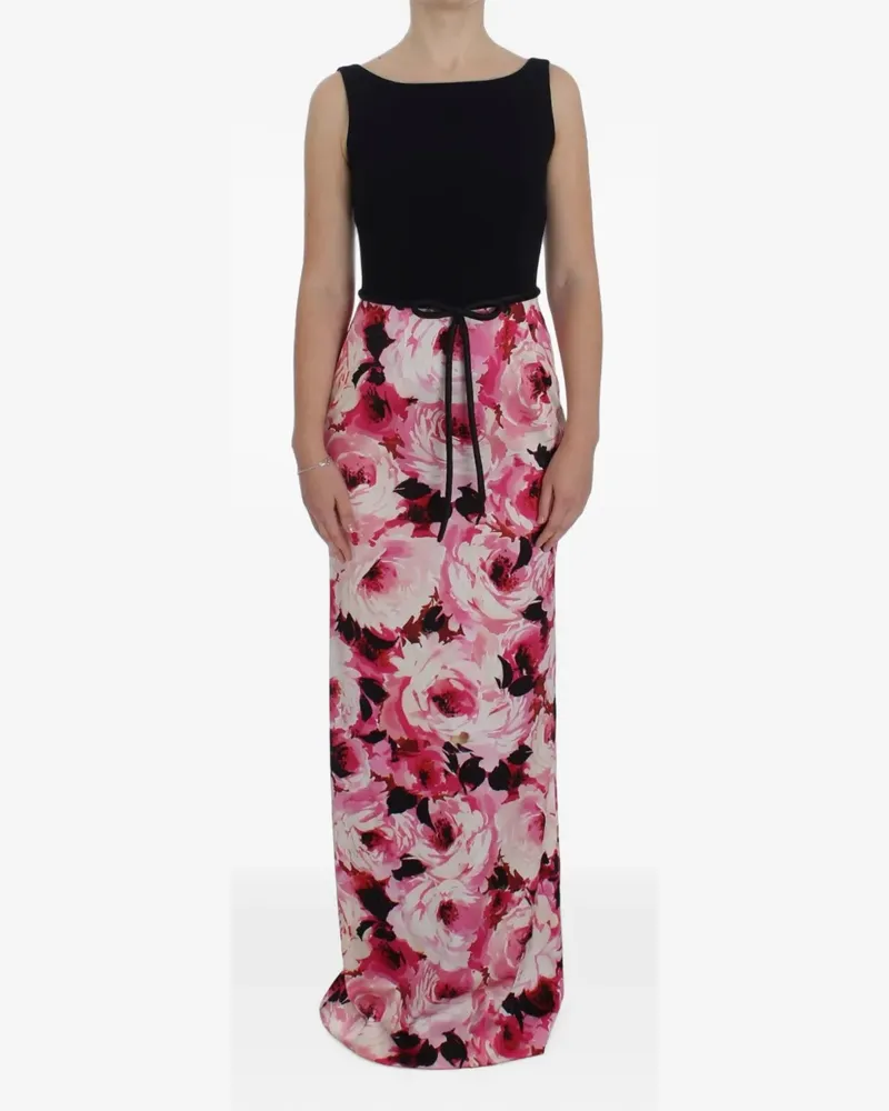 Dolce & Gabbana Seidenkleid mit Blumenprint - Rosa Rosa