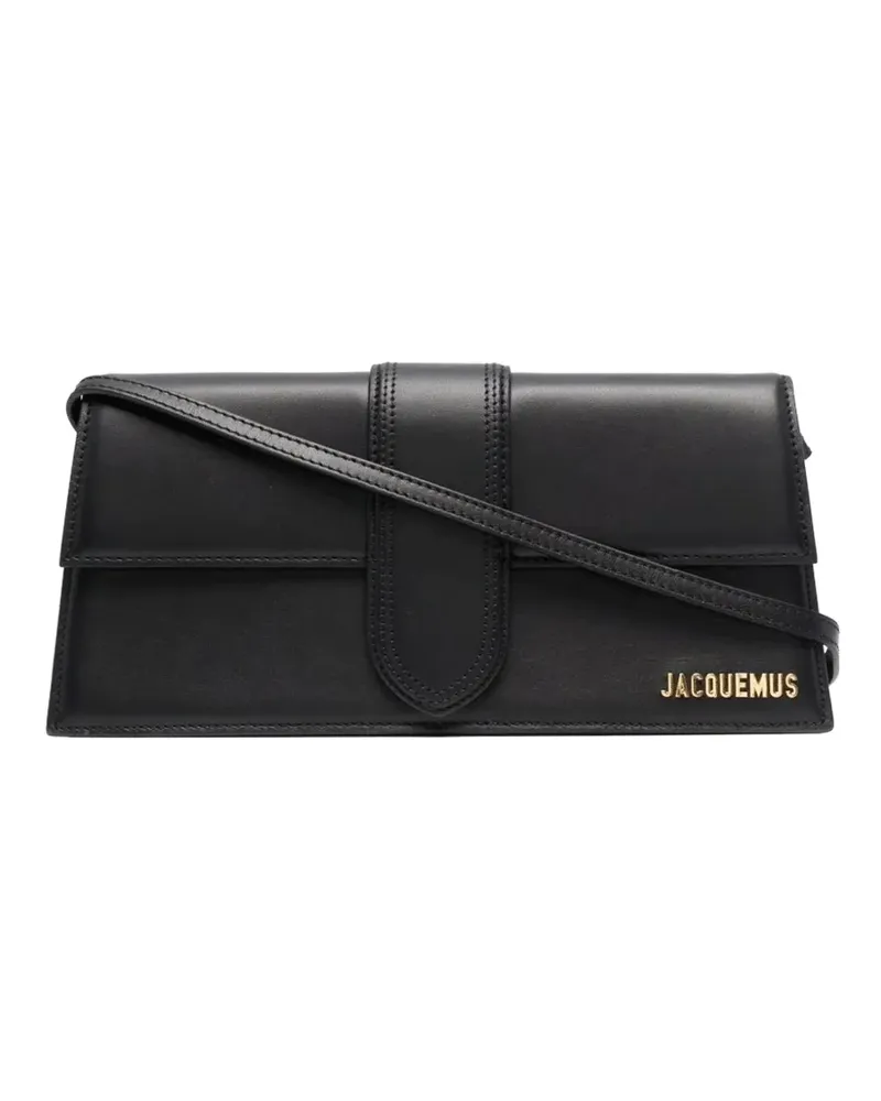 Jacquemus Schultertasche mit Logo-Schild - Schwarz Schwarz