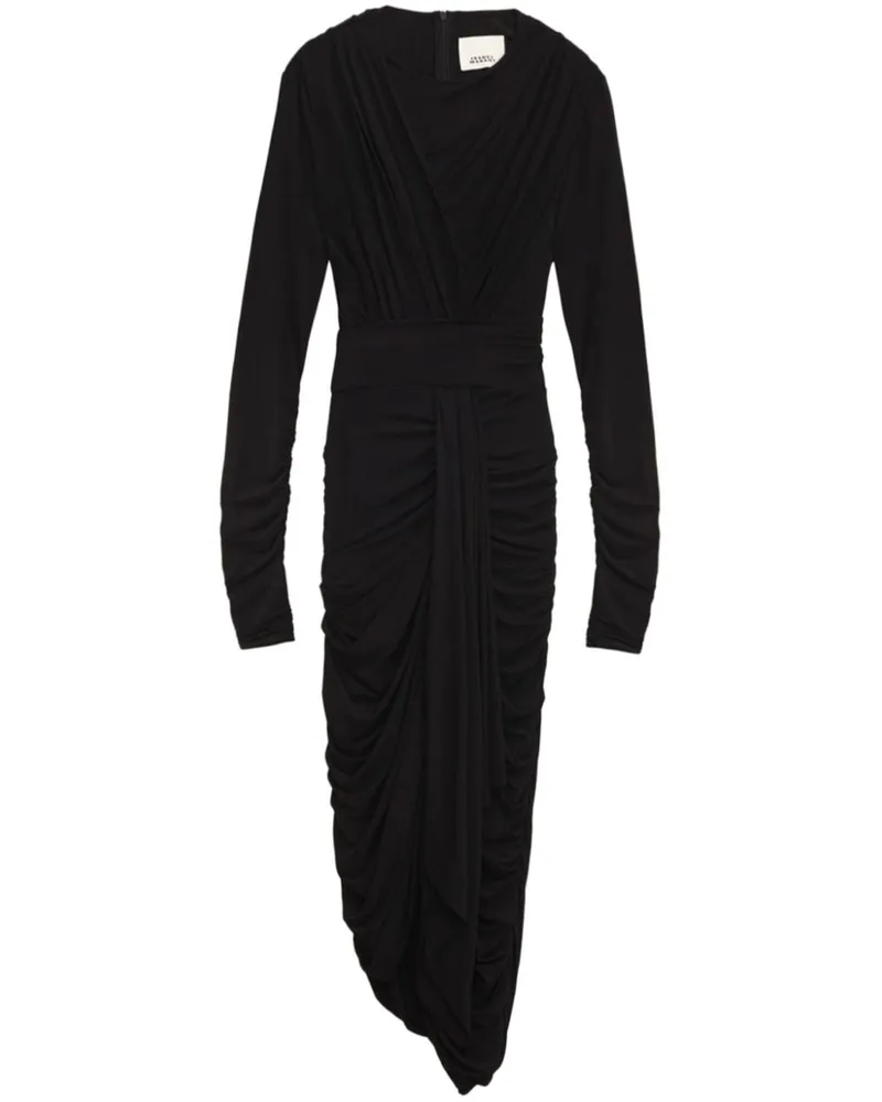Isabel Marant Zorah Midikleid - Schwarz Schwarz