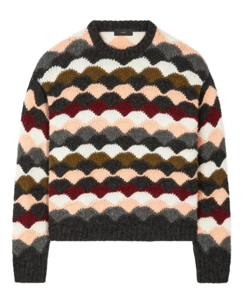 Alanui Shattered Stripes Pullover - Grau Grau