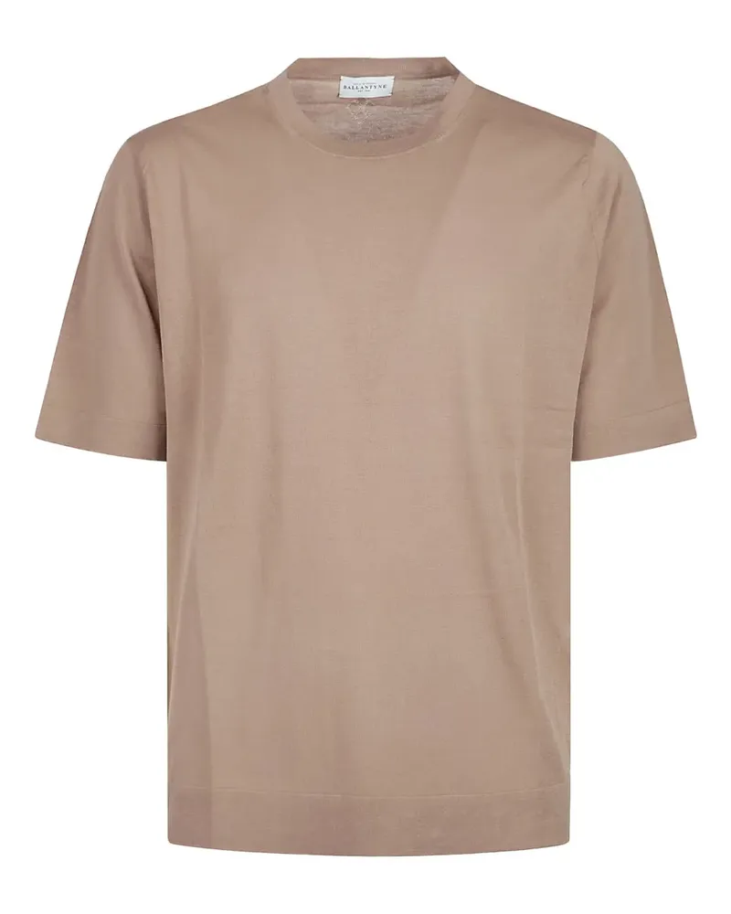 Ballantyne short-sleeved cotton T-shirt - Braun Braun