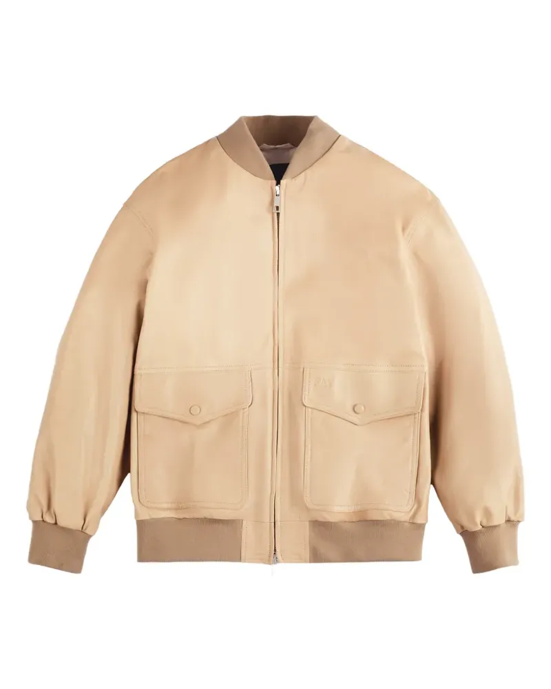 Fay Bomberjacke aus Leder - Nude Nude