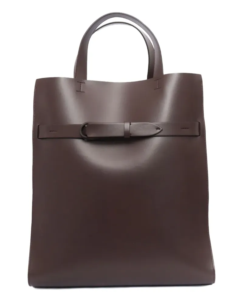 Orciani Tote Bag mit Schnalle - Braun Braun