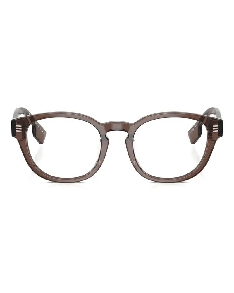 Burberry Brille mit rundem Gestell - Braun Braun