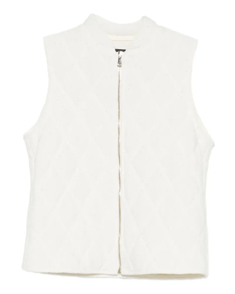 Fabiana Filippi Gesteppte Weste mit Reißverschluss - Nude Nude