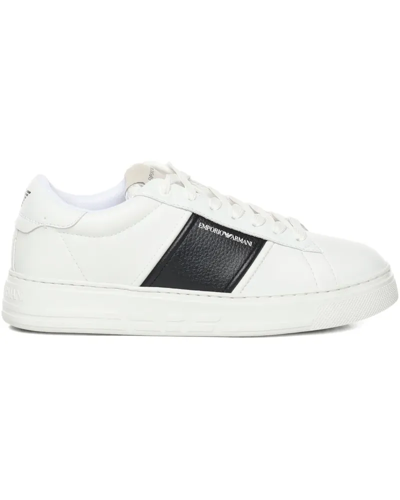 Emporio Armani Sneakers mit Schnürung - Weiß Weiß