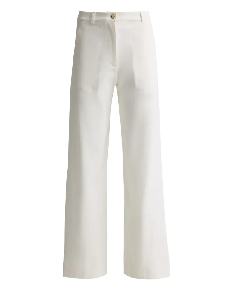 ST. JOHN Hose mit hohem Bund - Weiß Weiß