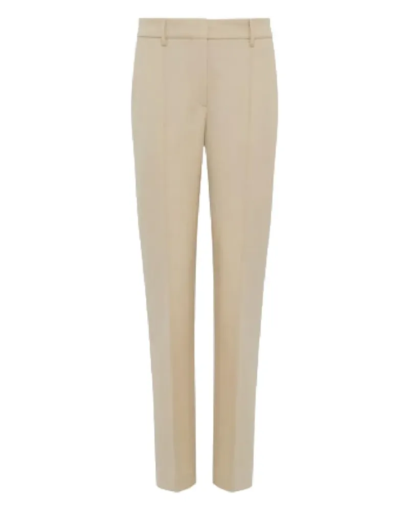 Gabriela Hearst Francisco front-pleat trousers - Nude Nude
