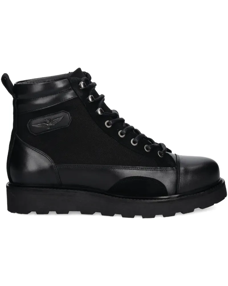 Aeronautica Militare Knöchelhohe Schnürstiefel - Schwarz Schwarz