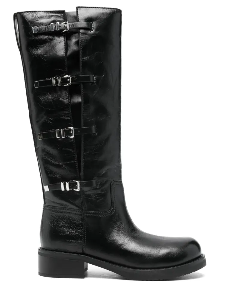 Michael Kors 44mm Darrington leather boots - Schwarz Schwarz