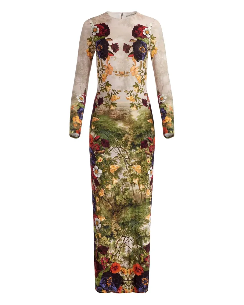 Alice + Olivia Delora Maxikleid mit Blumen-Print - Grün Grün