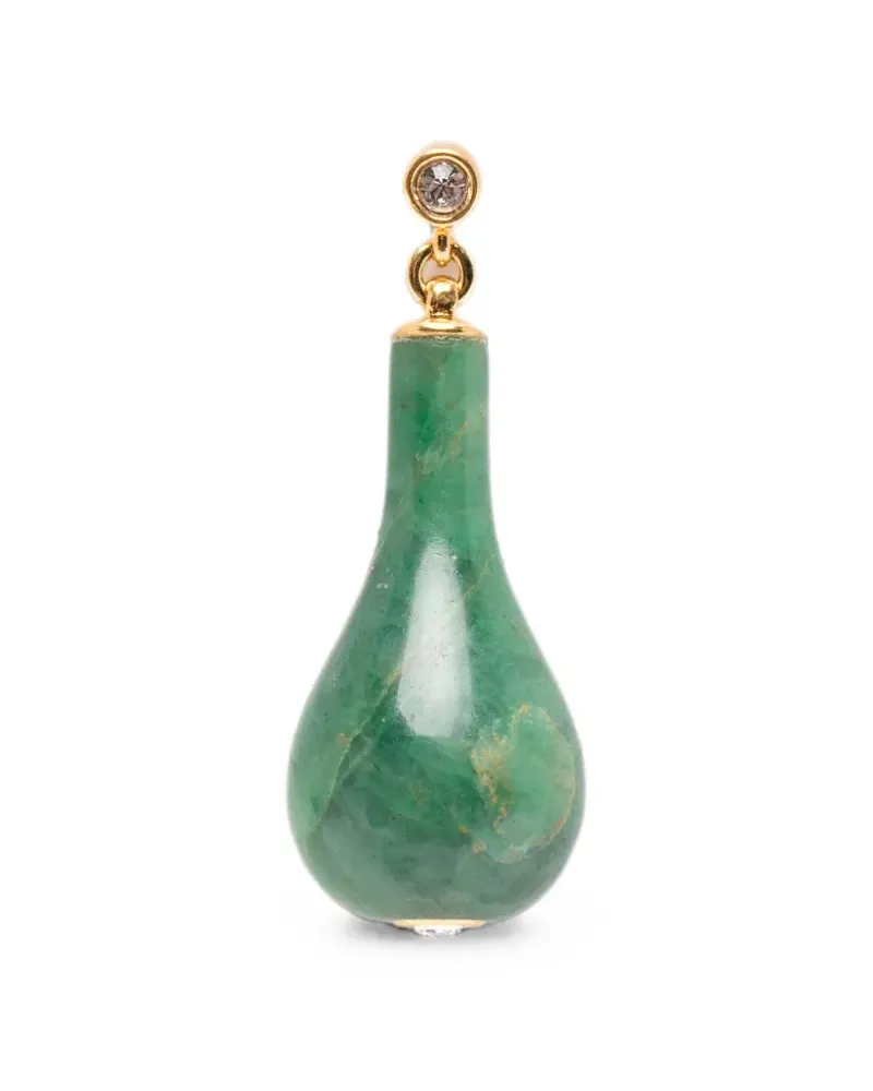 Totême Jade drop-design earrings - Gold Gold