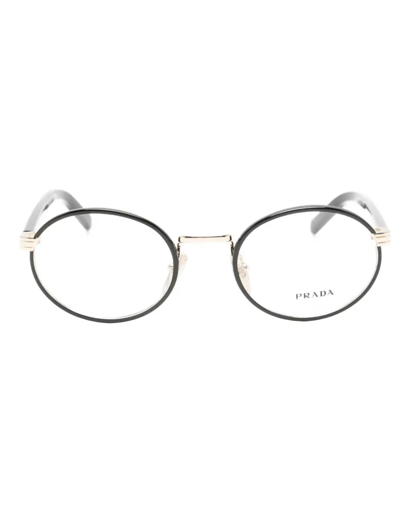 Prada round-frame glasses - Schwarz Schwarz