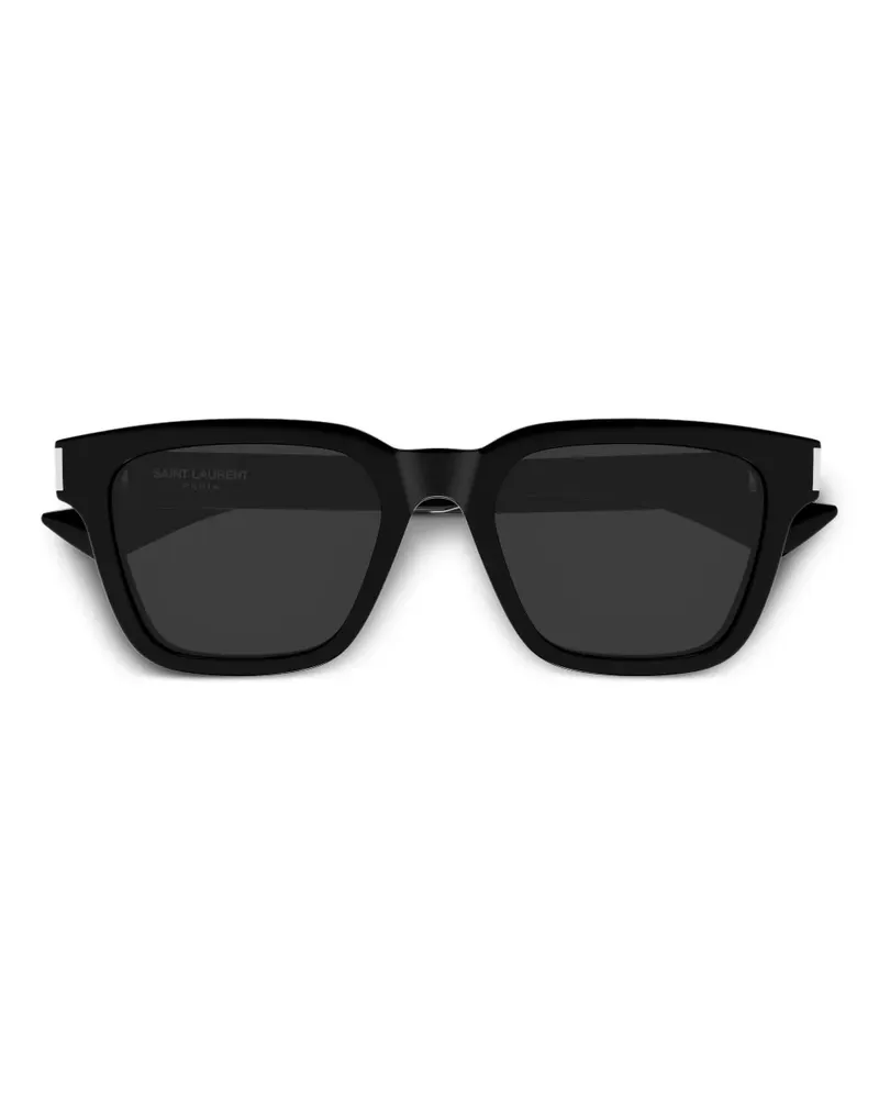 Saint Laurent Sonnenbrille mit eckigem Gestell - Schwarz Schwarz