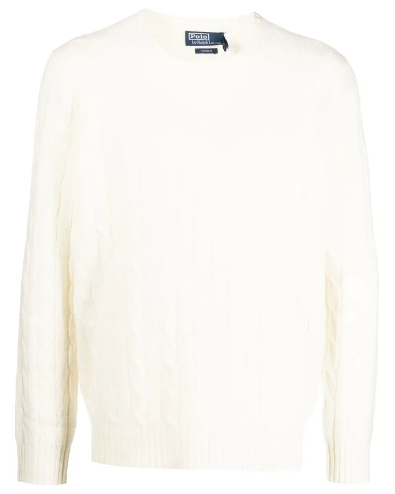 Ralph Lauren Kaschmirpullover mit Zopfmuster - Nude Nude