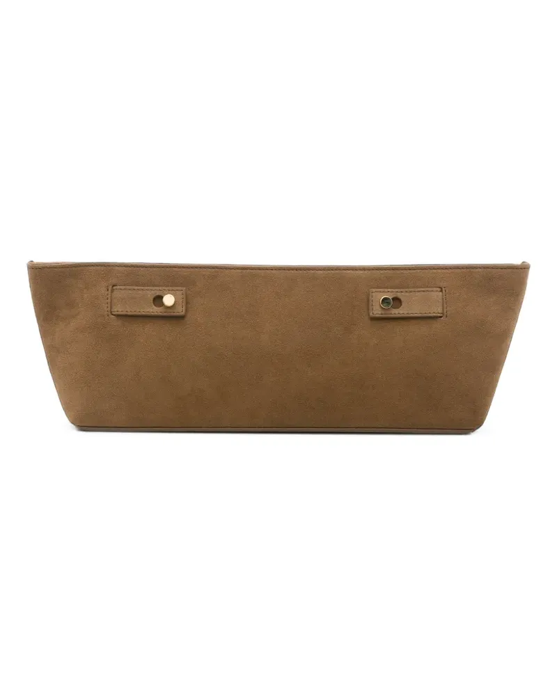 Erika Cavallini suede clutch bag - Braun Braun