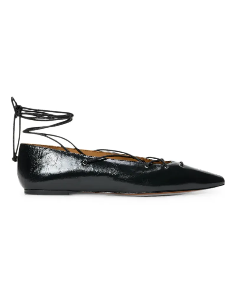 Ralph Lauren Ballerinas mit spitzer Kappe - Schwarz Schwarz