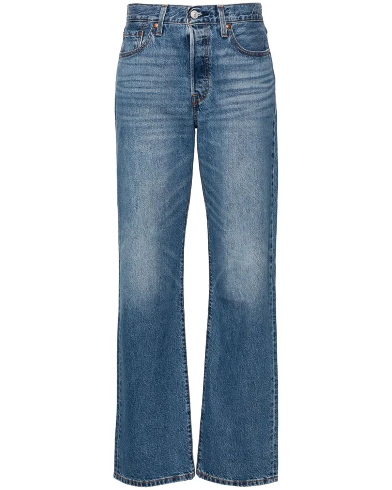 Levi's Halbhohe 501 90s Straight-Leg-Jeans - Blau Blau