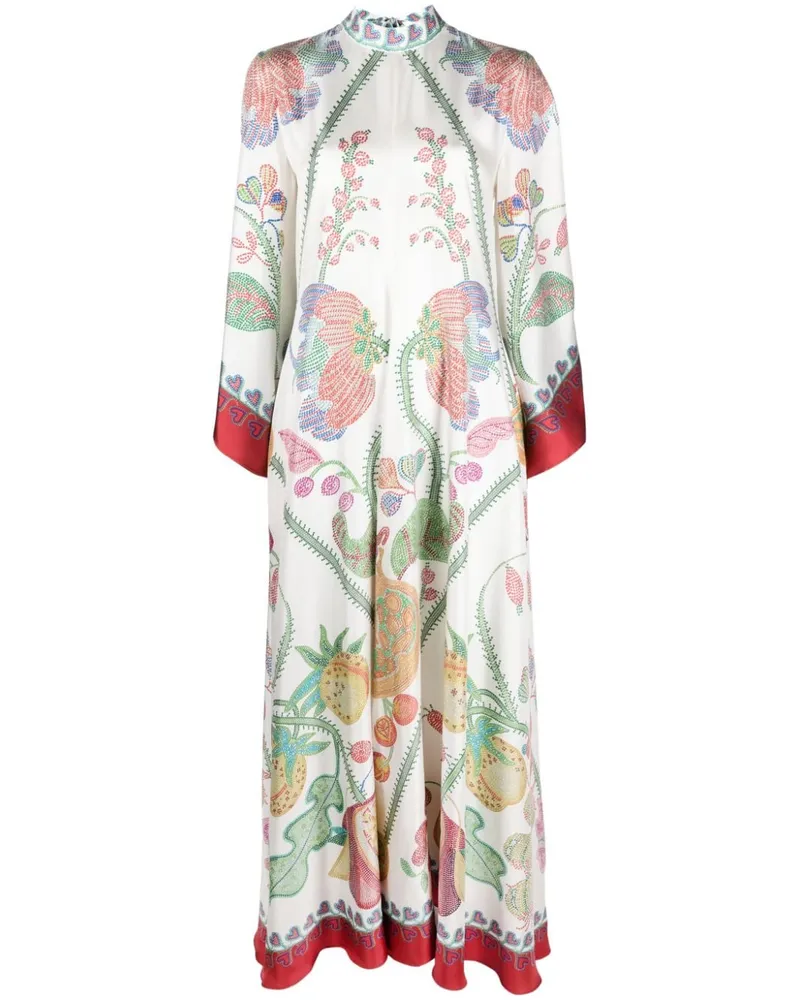 La DoubleJ Magnifico Kleid mit Print - Weiß Weiß