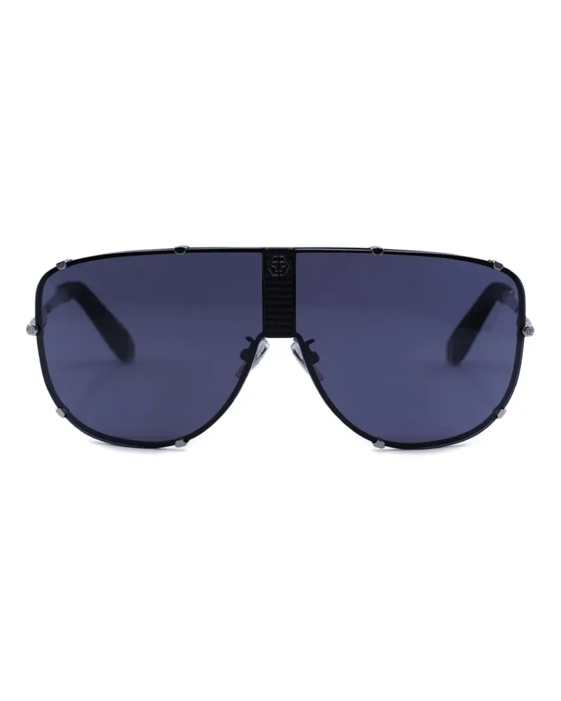 Philipp Plein rimless pilot sunglasses - Schwarz Schwarz