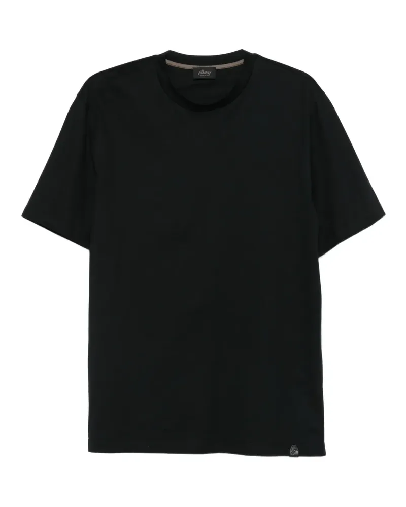 Brioni Klassisches T-Shirt - Schwarz Schwarz