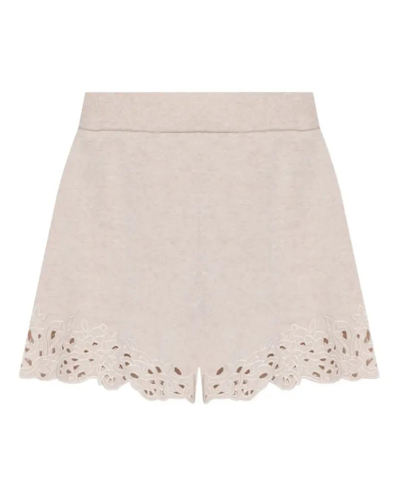 Cult Gaia Shani Shorts mit Spitzenbesatz - Nude Nude