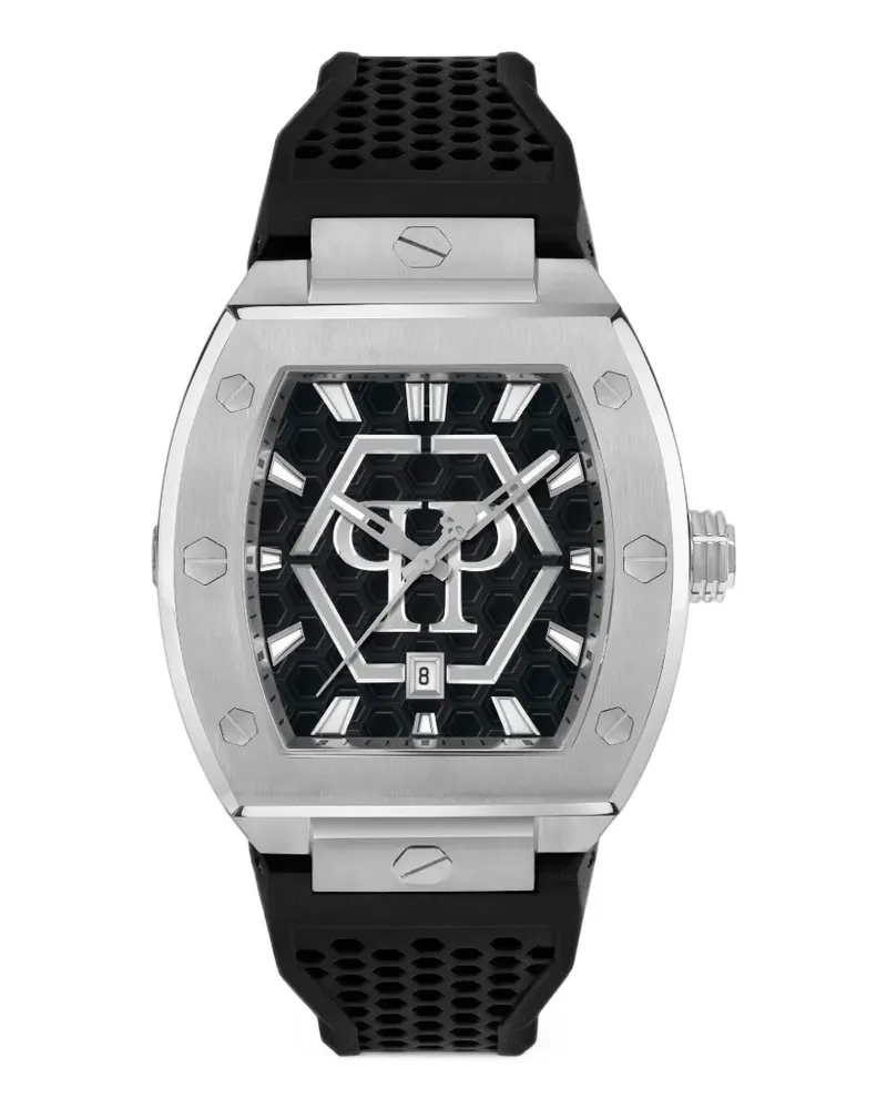 Philipp Plein The Hexagon Phantom tonneau-case 44mm watch - Schwarz Schwarz