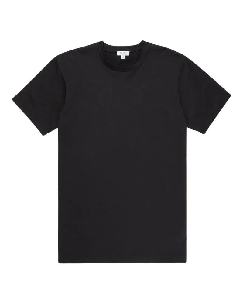 Sunspel crew-neck T-shirt - Schwarz Schwarz