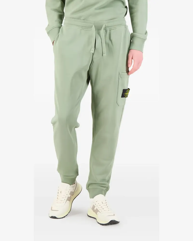 Stone Island Jogginghose mit aufgesetzter Tasche - Grün Grün