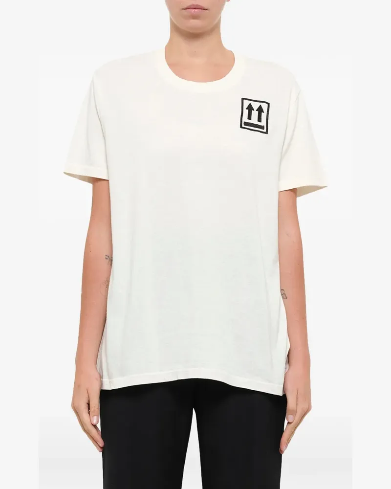 OFF-WHITE T-Shirt mit Stickerei - Weiß Weiß