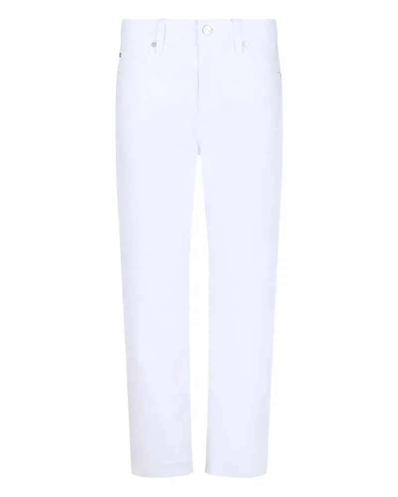 Calvin Klein Hose aus Baumwollstretch - Weiß Weiß